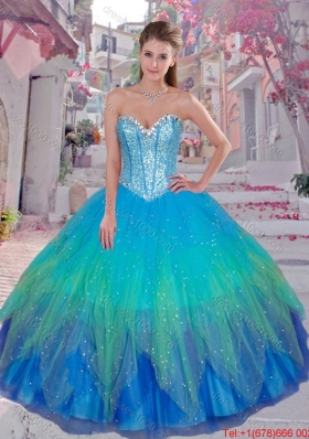 Pretty Sweetheart Sequined Quinceanera Gowns in Multi Color