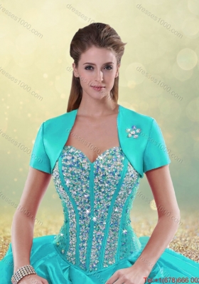 Cheap Beading and Pick Ups Detachable Quinceanera Gowns with Court Train