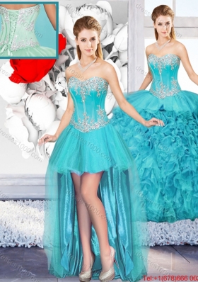 Best Selling Sweetheart Detachable Quinceanera Gowns with Beading