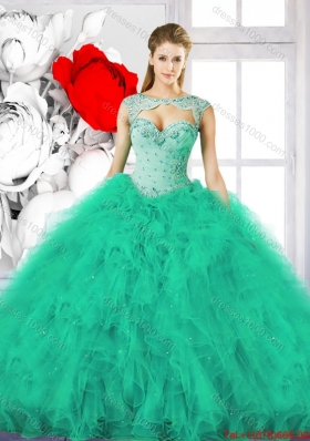 Exclusive Sweetheart Quinceanera Gowns with Beading and Ruffles