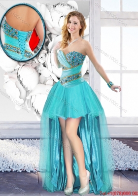 Modest Beaded Detachable Quinceanera Dresses with Sweetheart for 2016 Spring