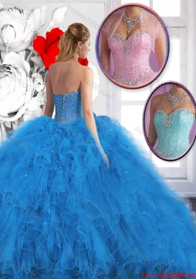 Perfect 2016 Spring Ball Gown Sweet 16 Dresses with Ruffles