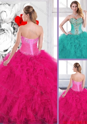 Popular Beading Sweet 16 Dresses with Ruffles for 2016