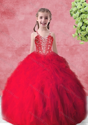 Hot Sale Beading 2016 Princesita With Quinceanera Dresses with in Red