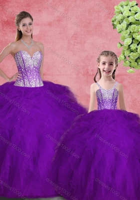 Hot Sale Wine Red Princesita With Quinceanera Dresses with Beading and Ruffles