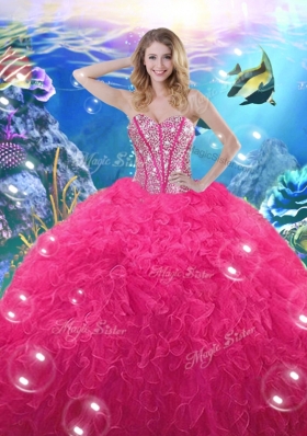 Lovely Ball Gown Princesita With Quinceanera Dresses with Beading and Ruffles for 2016