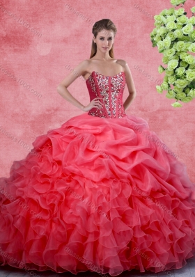 Pretty Ball Gown Sweetheart Beading Princesita With Quinceanera Dresses in Apple Green for Spring