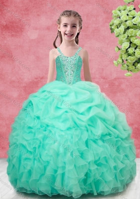 Pretty Ball Gown Sweetheart Beading Princesita With Quinceanera Dresses in Apple Green for Spring