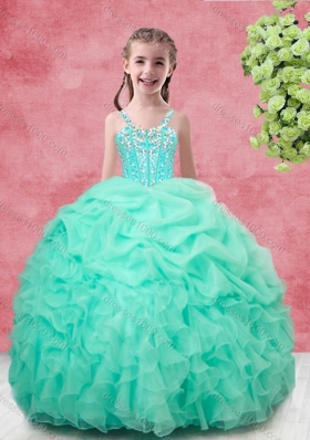 Spring Classical Ball Gown Pick Ups Princesita With Quinceanera Dresses in Apple Green