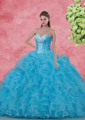 Wonderfu Floor Length Princesita With Quinceanera Dresses with Beading and Ruffles for Winter