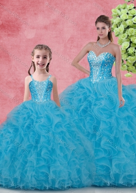 Wonderfu Floor Length Princesita With Quinceanera Dresses with Beading and Ruffles for Winter