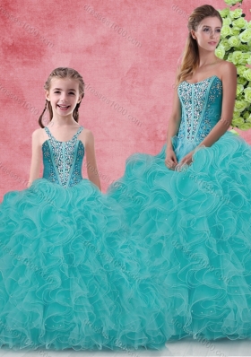 Wonderful Ball Gown Sweetheart Beading Princesita With Quinceanera Dresses in Coral Red