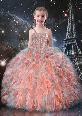 Gorgeous Ball Gown Princesita With Quinceanera Dresses with Beading and Ruffles for Fall