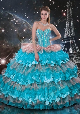 Wonderful Ball Gown Ruffled Layers Princesita With Quinceanera Dresses for 2016