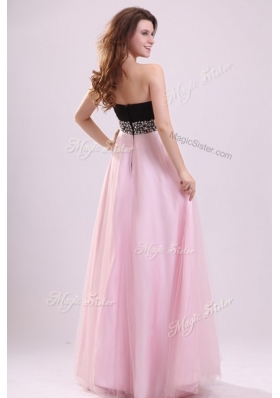 2016 Cheap Empire Sweetheart Beading Bridesmaid Dress in Baby Pink