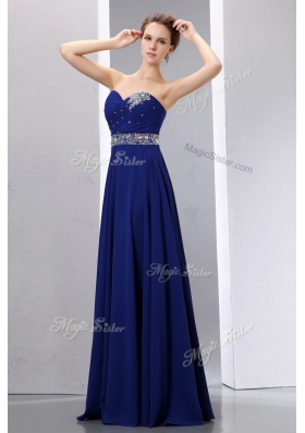 2016 Romantic Empire Sweetheart Bridesmaid Dress with Beading