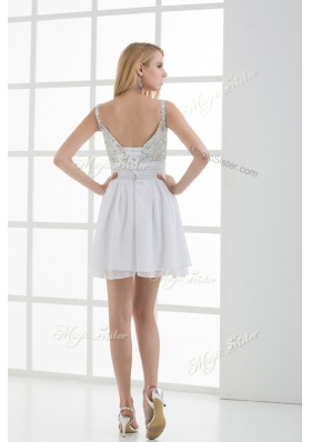 Elegant Straps Sequins Short Prom Dress for Graduation