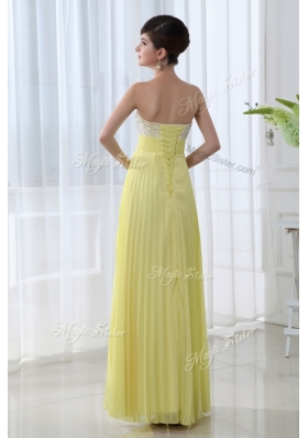 2016 Low Price Sweetheart Floor Length Beading Dama Dress for Graduation