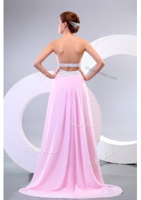 2016 Sweet Empire Brush Train Beading Dama Dress