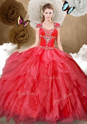 Hot Sale Sweetheart Beading and Red Quinceanera Dresses