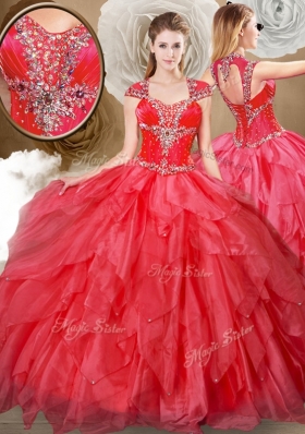 Hot Sale Sweetheart Beading and Red Quinceanera Dresses