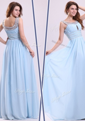 Lovely Empire Straps Sweetheart Prom Dresses with Beading