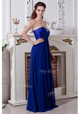 Lovely Empire Sweetheart Long Prom Dress in Royal Blue