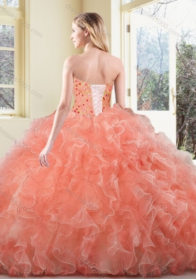 New Arrivals Ball Gown Beading and Ruffles Sweet 16 Dresses