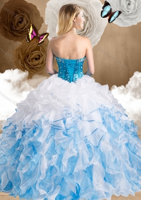 New Style Multi Color Quinceanera Gowns with Beading and Ruffles