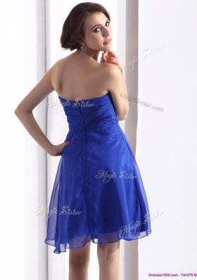 Perfect Sweetheart Beading Short Prom Dresses in Blue