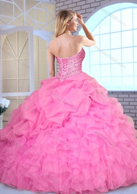 Pretty Ball Gown Sweetheart Beading and Pick Ups Quinceanera Gowns