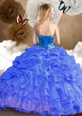 Romantic Sweetheart Quinceanera Dresses with Beading and Pick Ups