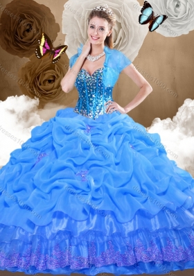 Romantic Sweetheart Quinceanera Dresses with Beading and Pick Ups