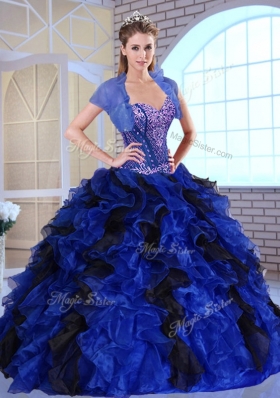 Super Hot Ball Gown Appliques and Ruffles Quinceanera Dresses for Fall