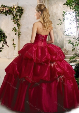 Lovely Ball Gown Sweet 16 Dresses with Beading and Pick Ups