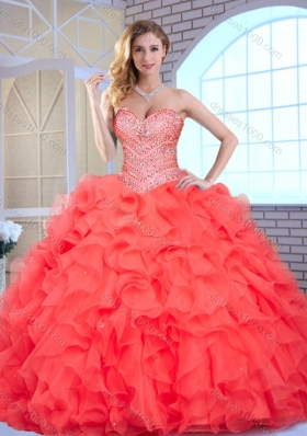 Lovely Sweetheart Quinceanera Dresses with Beading and Ruffles