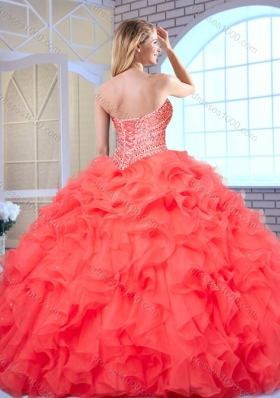 Lovely Sweetheart Quinceanera Dresses with Beading and Ruffles