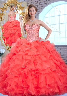 Lovely Sweetheart Quinceanera Dresses with Beading and Ruffles