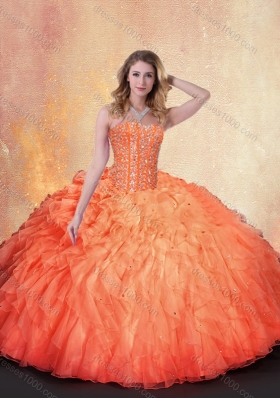 Wonderful Ball Gown Beading and Ruffles Sweet 16 Dresses