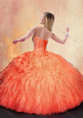 Wonderful Ball Gown Beading and Ruffles Sweet 16 Dresses