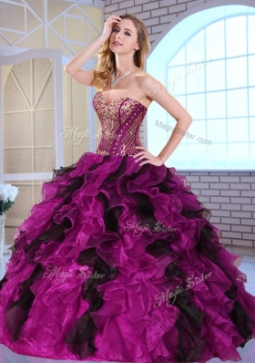 Top Selling Ball Gown Sweet 16 Dresses with Appliques and Ruffles