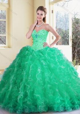 Beautiful Sweetheart Ball Gown Quinceanera Dresses with Ruffles