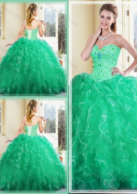 Beautiful Sweetheart Ball Gown Quinceanera Dresses with Ruffles