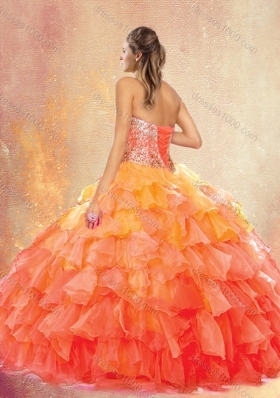 New Style Sweetheart Ball Gown Quinceanera Dresses with Ruffles