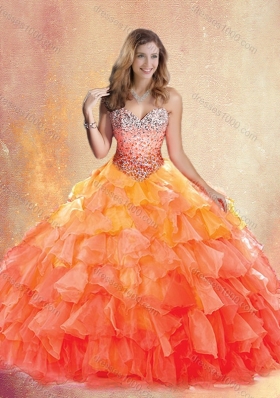 New Style Sweetheart Ball Gown Quinceanera Dresses with Ruffles