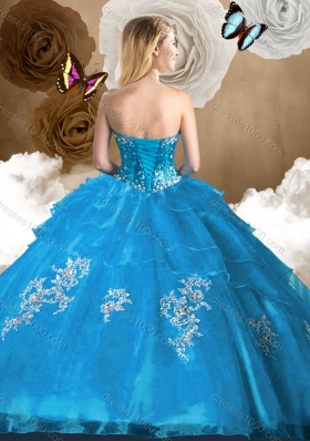 Perfect Ball Gown Sweet 16 Dresses with Beading and Appliques