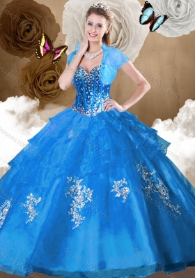 Perfect Ball Gown Sweet 16 Dresses with Beading and Appliques