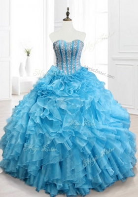 Hot Sale Ball Gown Sweetheart Quinceanera Dresses with Beading