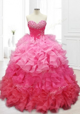 Popular Ball Gown Quinceanera Dresses with Beading and Ruffles