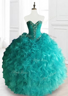 2016 Gorgeous Ball Gown Sweetheart Quinceanera Dresses with Beading